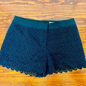 Club Monaco Lace Shorts - Navy Blue, Size 00
